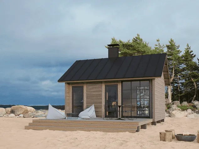 Сауна из бруса 2456