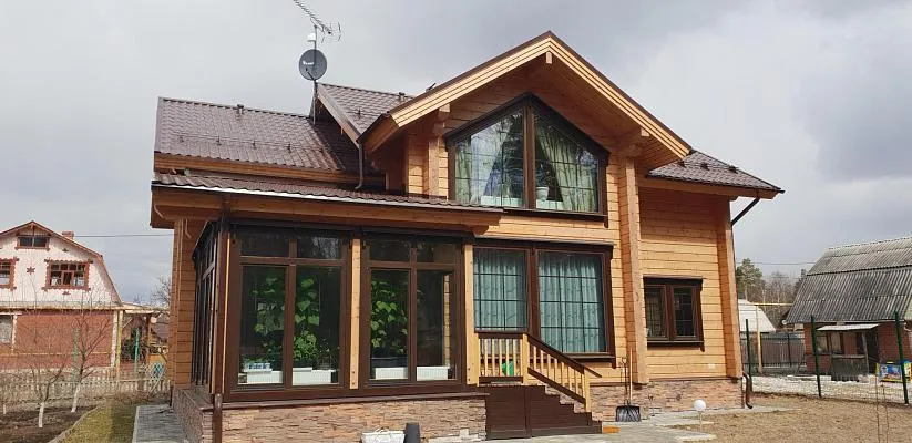 Дом из клееного бруса - п.Балтым