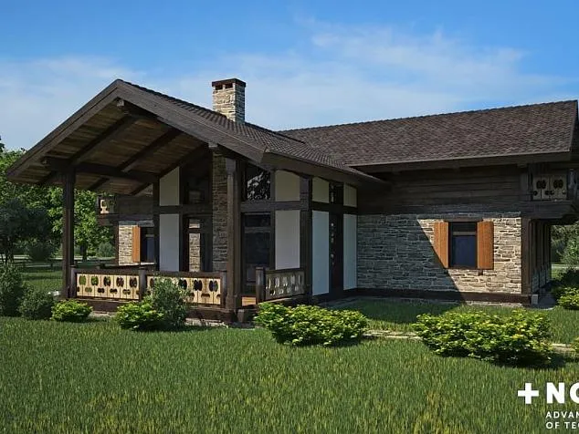 Проект фахверкового дома 78