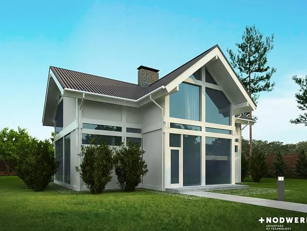 Проект фахверкового дома 5333