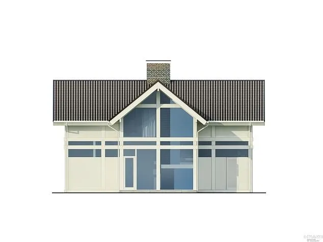 Проект фахверкового дома 5333