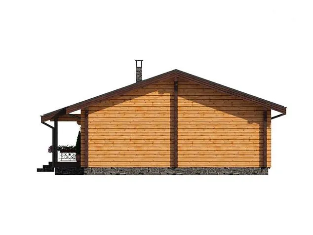 Проект дома из клеенного бруса 60-815