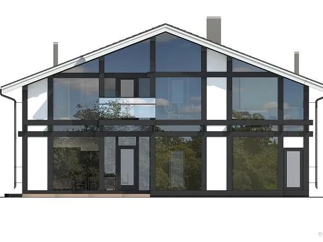 Проект фахверкового дома 3446