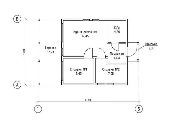 Каркасный дом М68