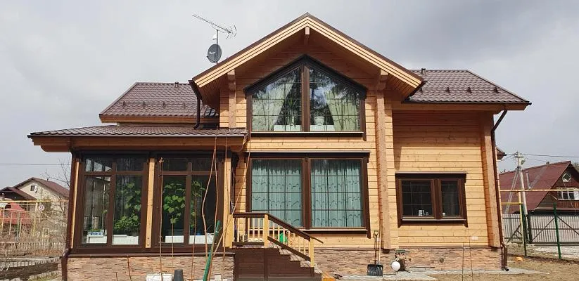 Дом из клееного бруса - п.Балтым