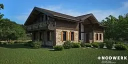 Проект фахверкового дома 78