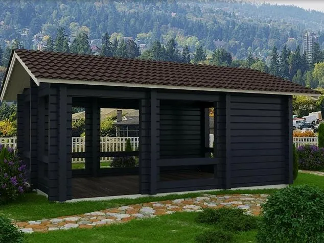 Проект дома из клеенного бруса ЛайтХаус 9